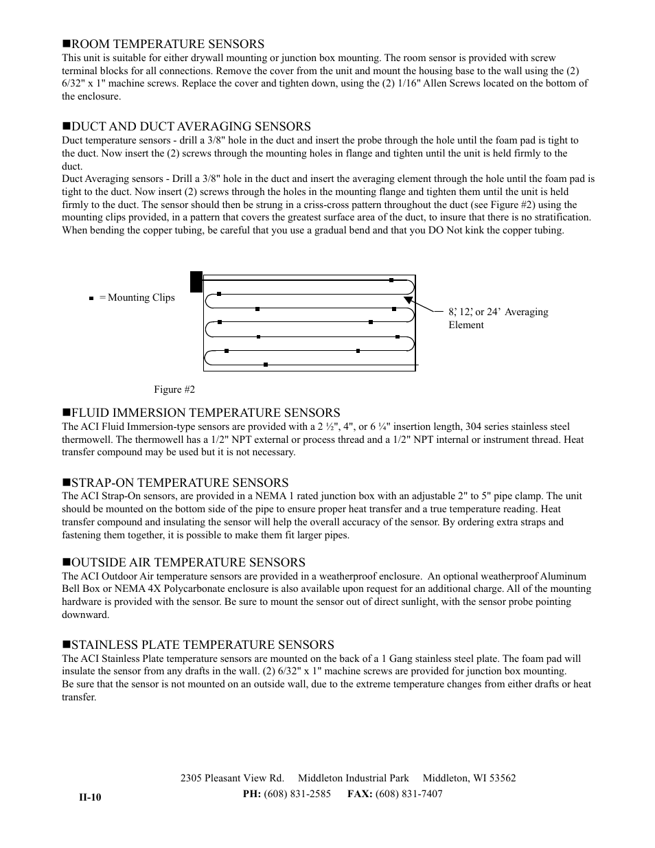 Automation Components Separate Input w/RJ12 Phone Jack User Manual | Page 2 / 2