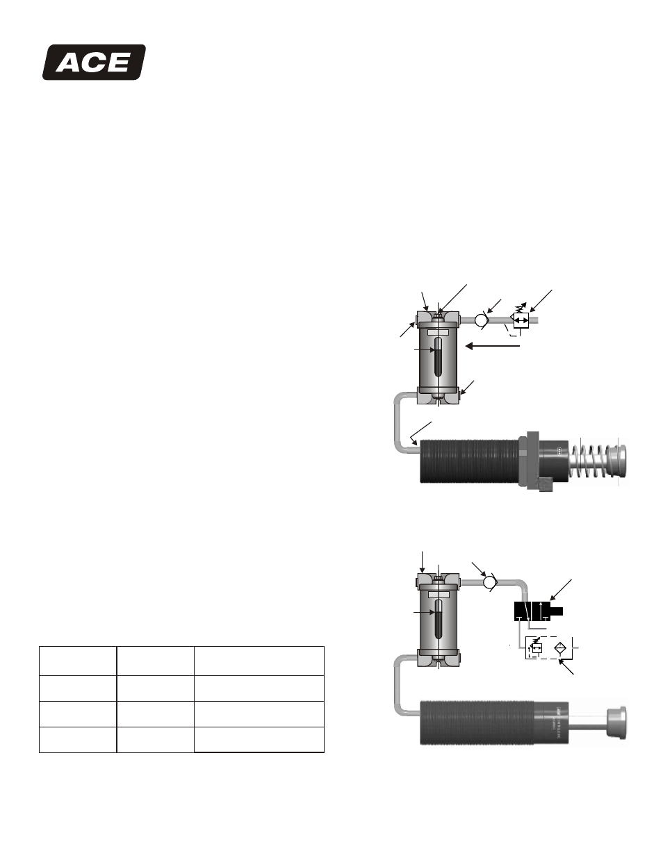 ACE Controls ACE MLS 64 Adjustable Series User Manual | 2 pages