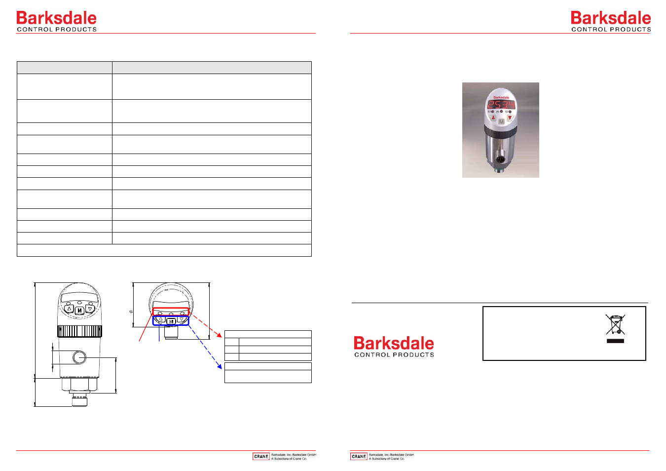 Barksdale BPS3000 User Manual | 6 pages