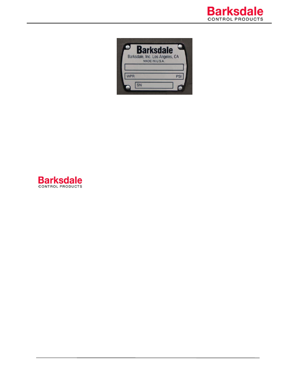 Barksdale Series L20517 User Manual | Page 12 / 12