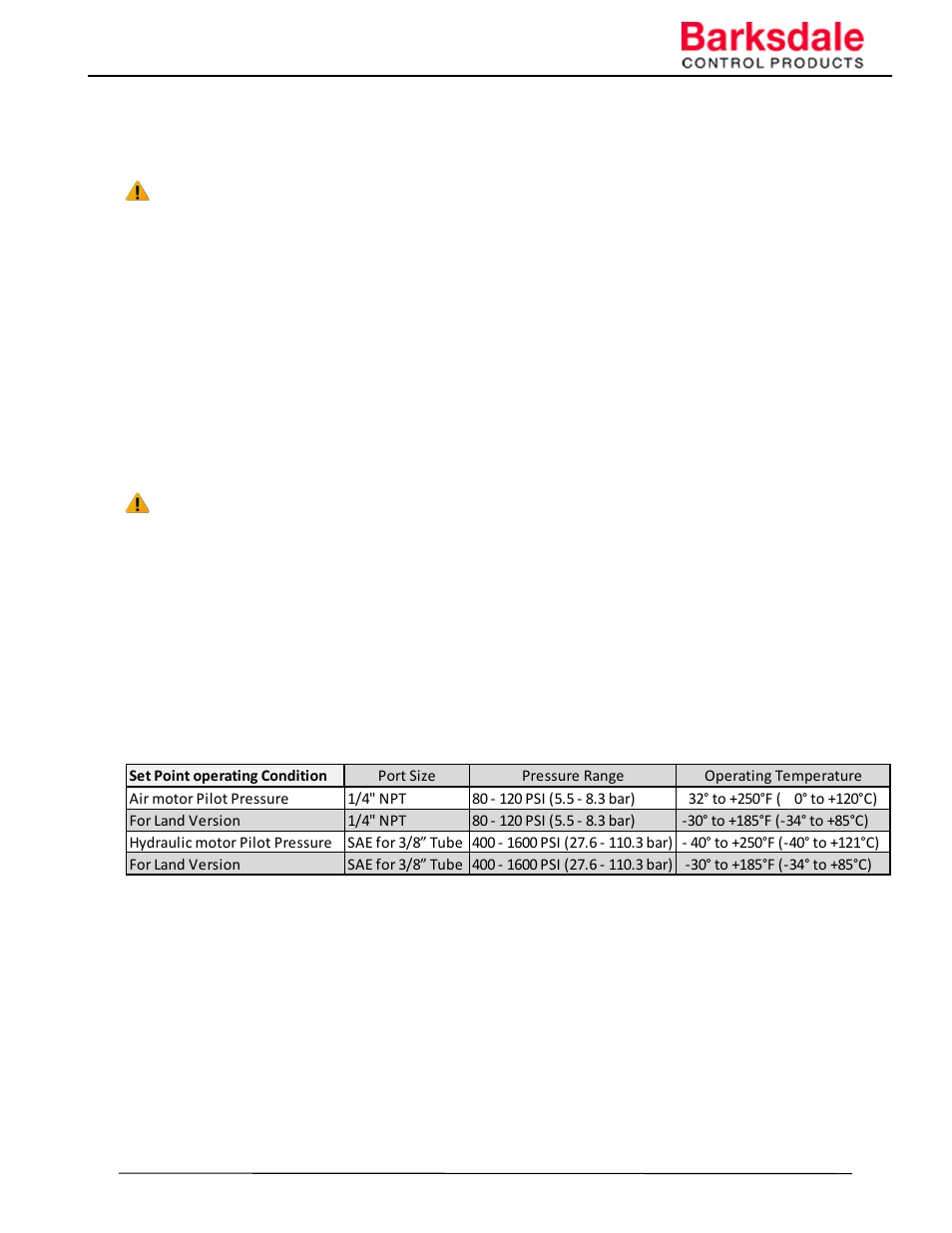 Barksdale Series L20517 User Manual | Page 8 / 12