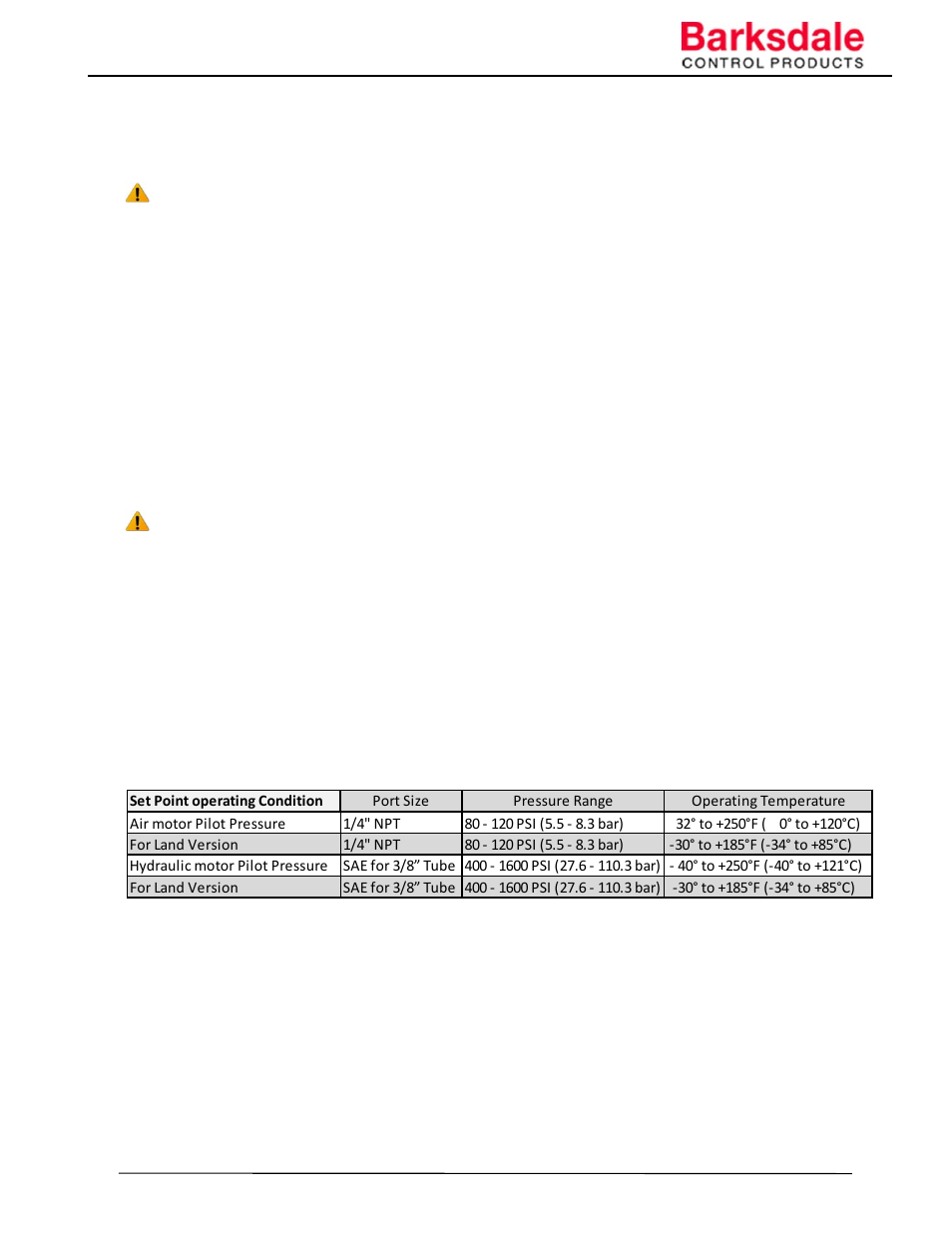 Barksdale Series 20415 User Manual | Page 8 / 12