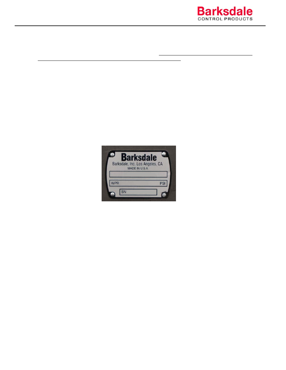 Barksdale Series 5620 User Manual | Page 16 / 16