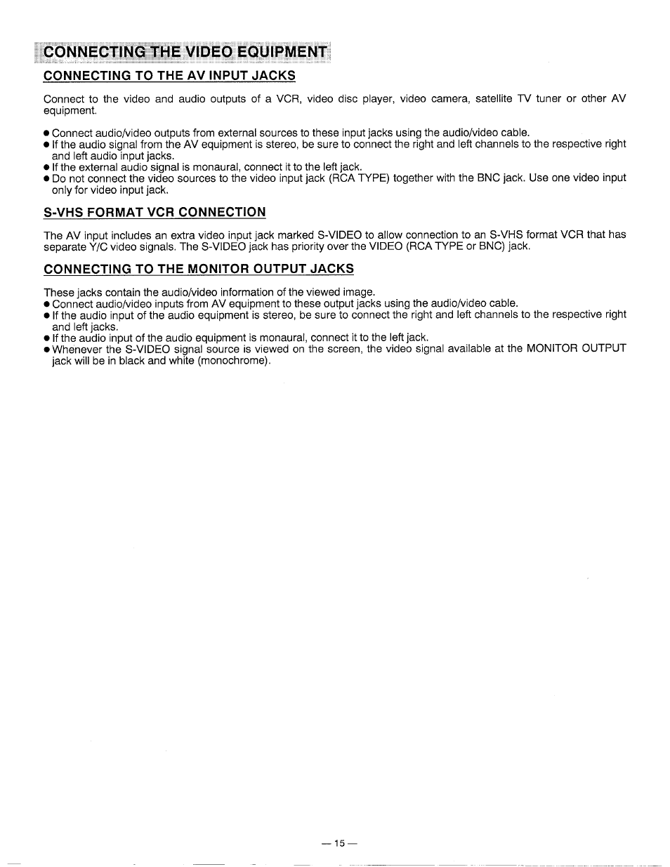 Connecting the video equipment | Ask Proxima DP5600 User Manual | Page 15 / 45