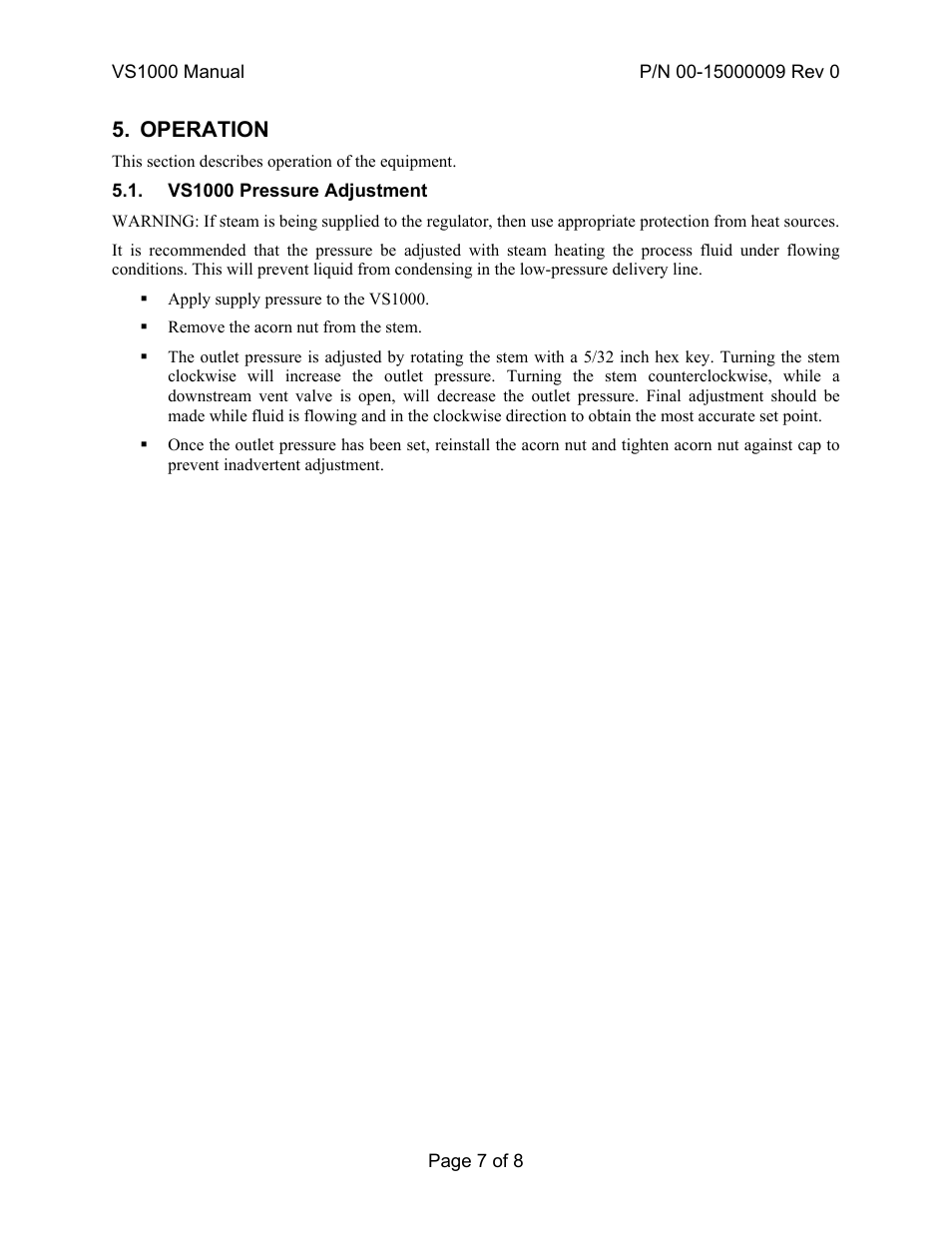 Operation | APTech Series VS1000 User Manual | Page 7 / 8