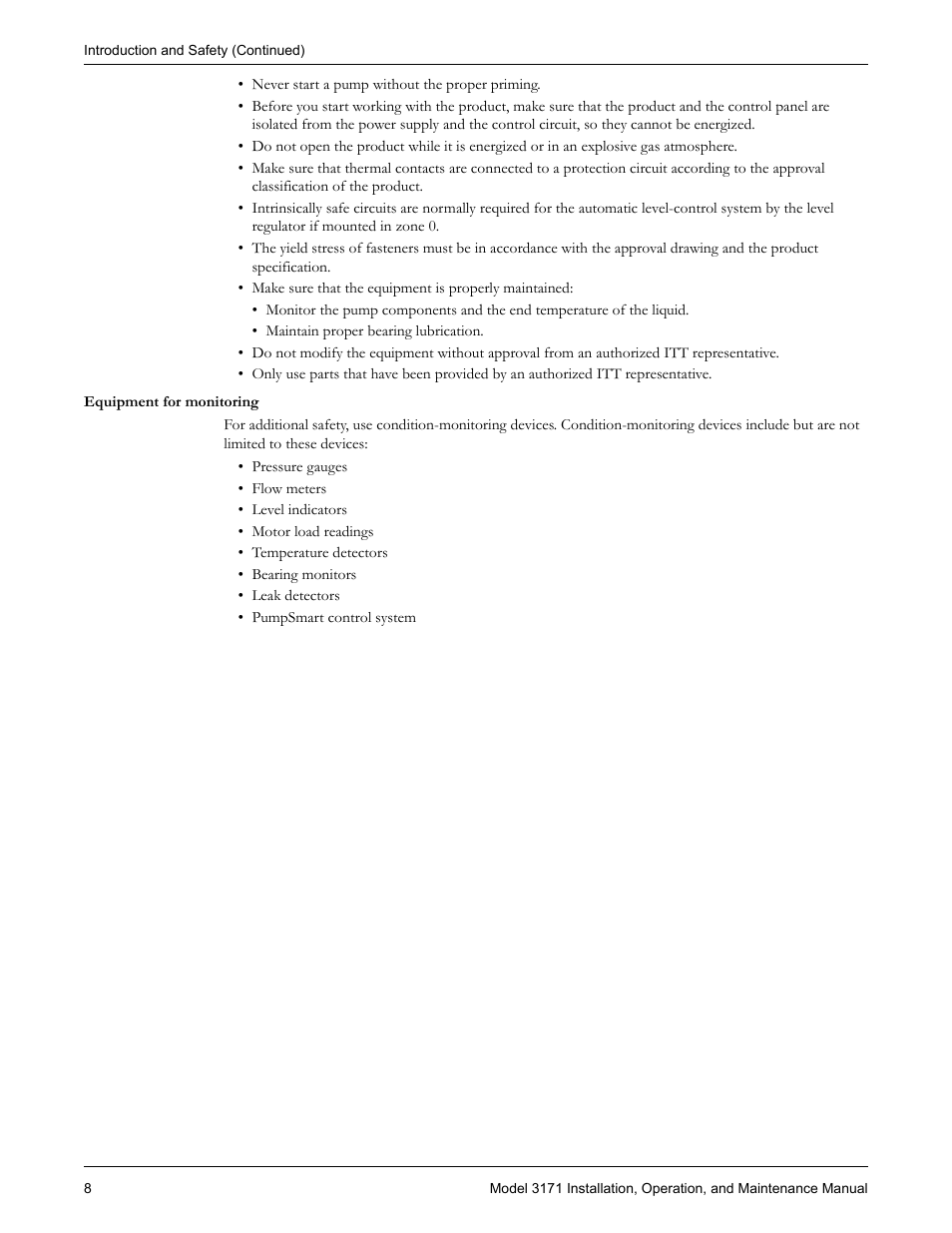 Goulds Pumps 3171 - IOM User Manual | Page 10 / 60