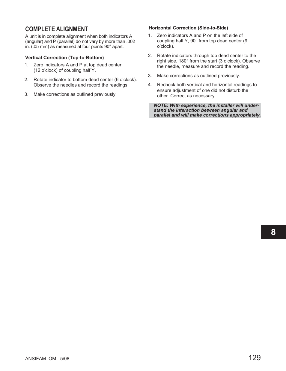 Complete alignment | Goulds Pumps ANSI FAMILY IOM (ATEX Compliant) - IOM User Manual | Page 131 / 148