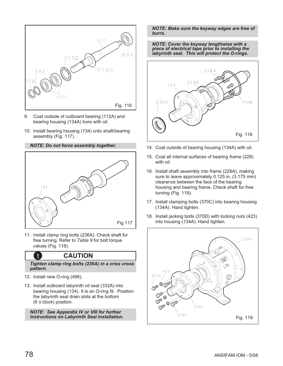 Caution | Goulds Pumps ANSI FAMILY IOM (ATEX Compliant) - IOM User Manual | Page 80 / 148