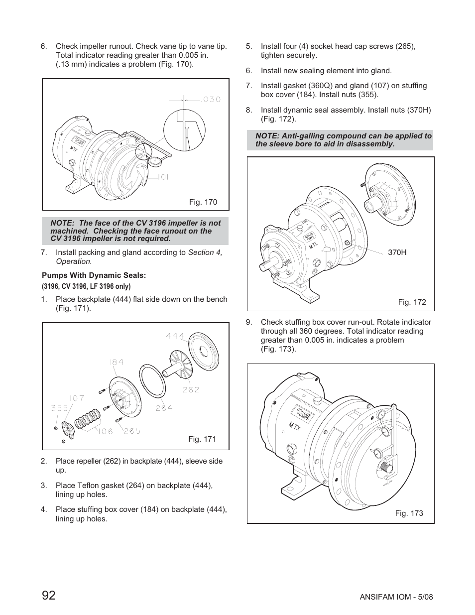 Goulds Pumps ANSI FAMILY IOM (ATEX Compliant) - IOM User Manual | Page 94 / 148