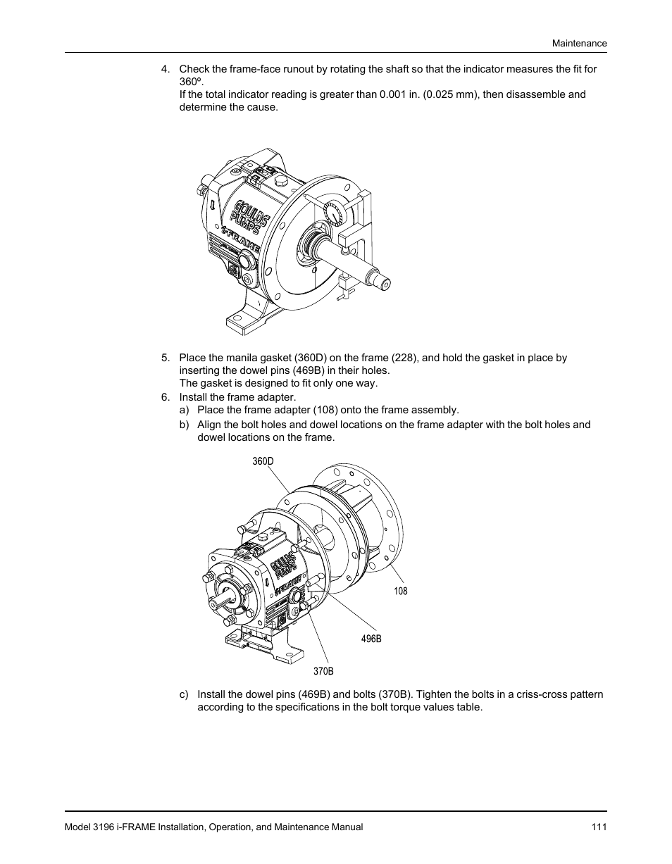 Goulds Pumps 3196 i-FRAME - IOM User Manual | Page 113 / 152