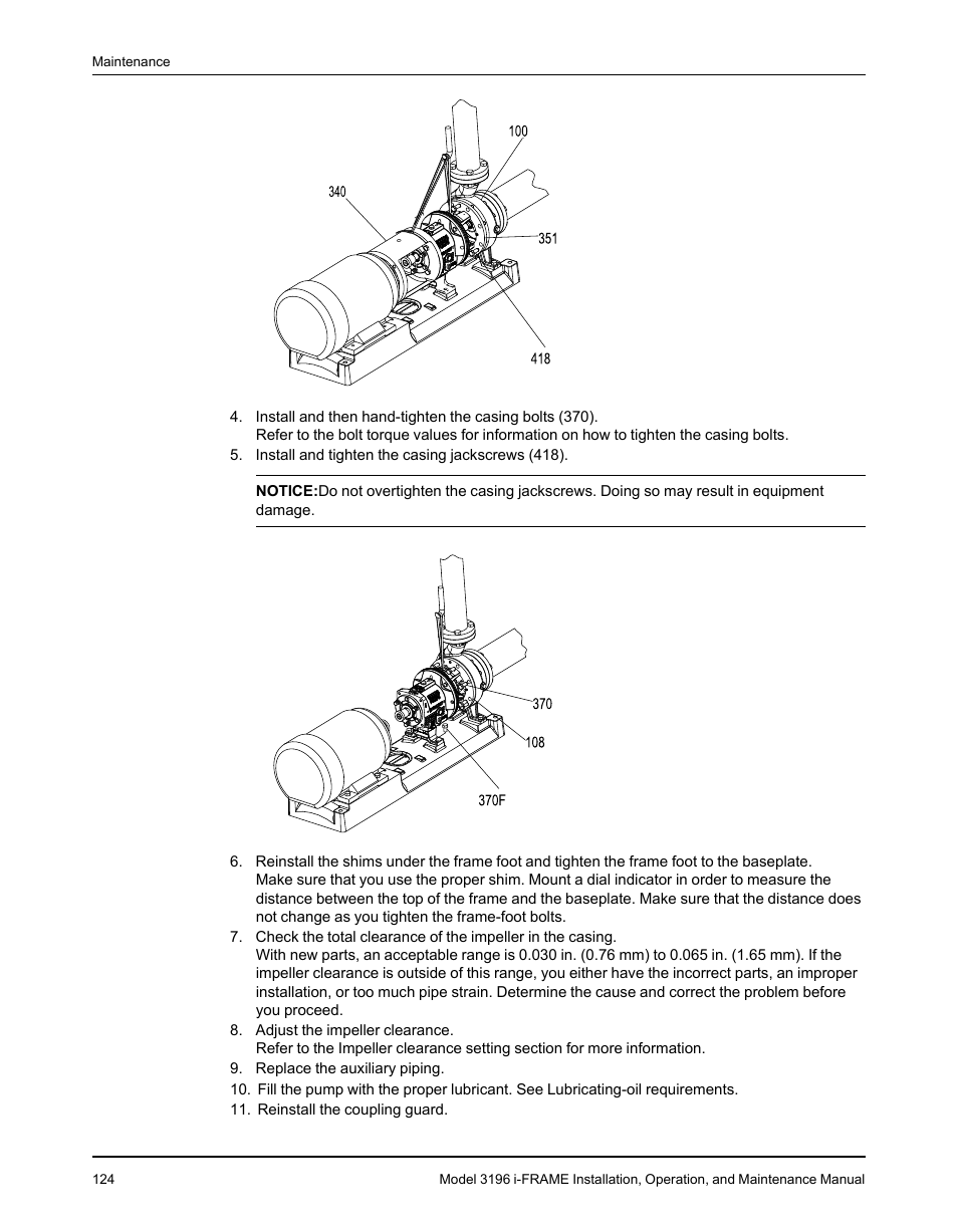 Goulds Pumps 3196 i-FRAME - IOM User Manual | Page 126 / 152