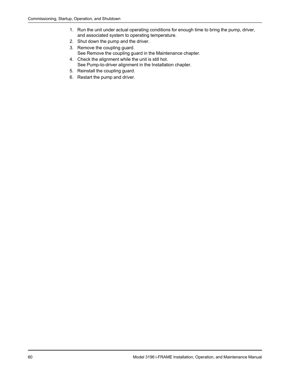 Goulds Pumps 3196 i-FRAME - IOM User Manual | Page 62 / 152