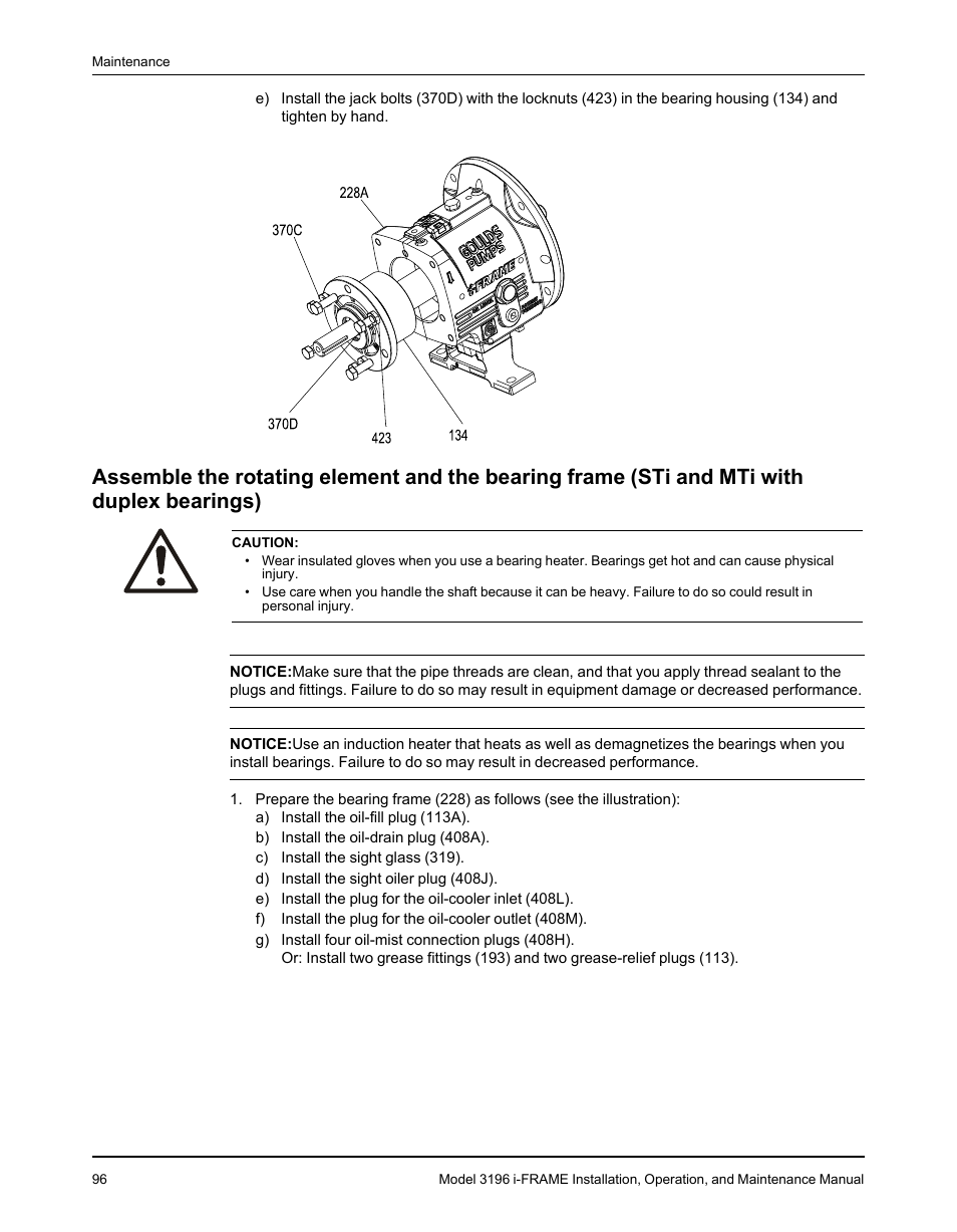 Goulds Pumps 3196 i-FRAME - IOM User Manual | Page 98 / 152