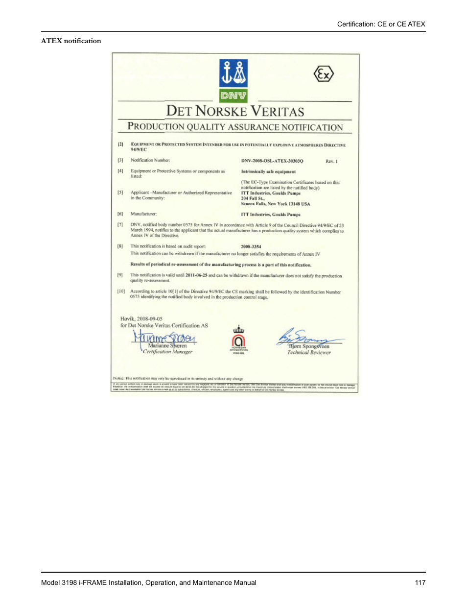 Goulds Pumps 3198 i-FRAME - IOM User Manual | Page 119 / 126