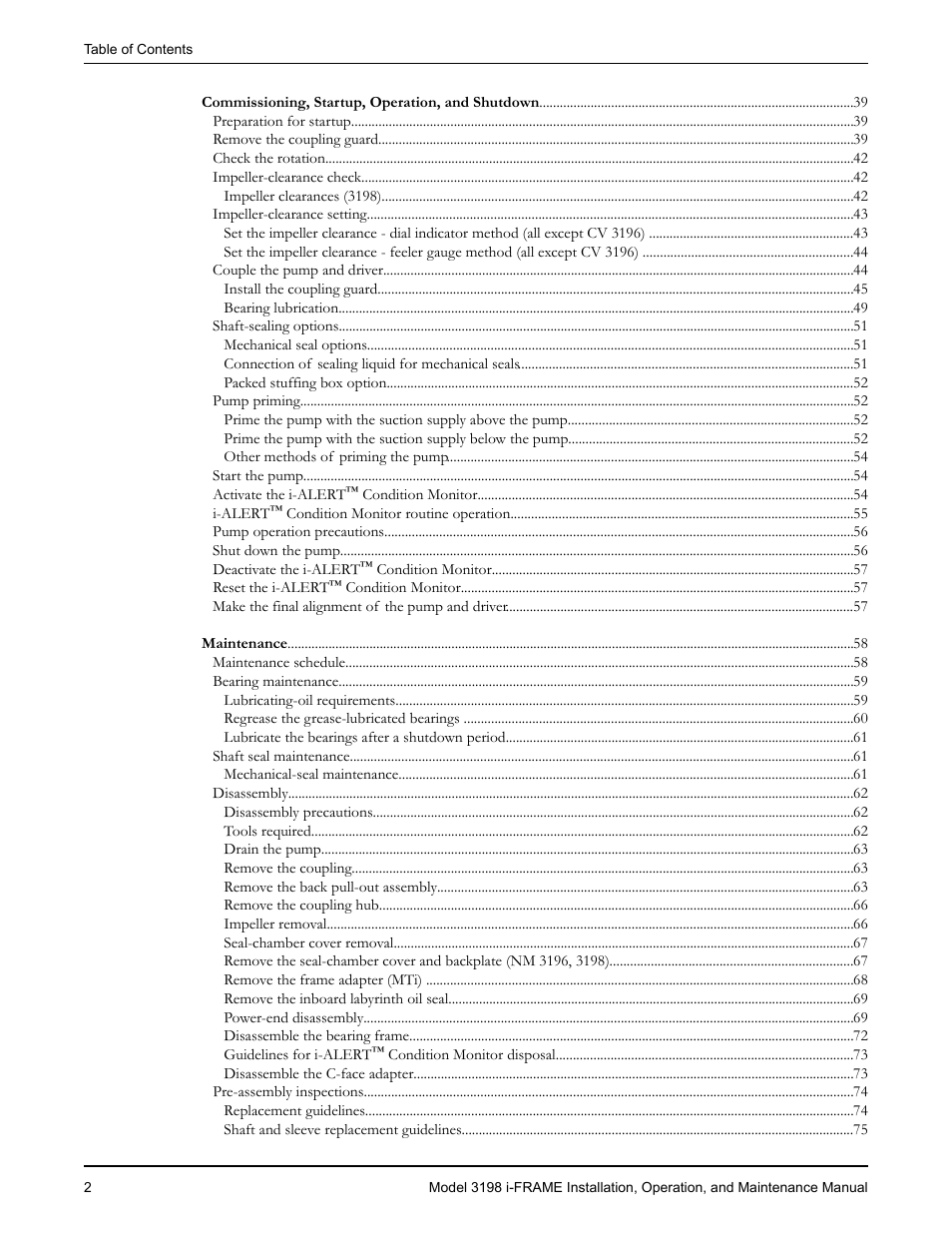 Goulds Pumps 3198 i-FRAME - IOM User Manual | Page 4 / 126