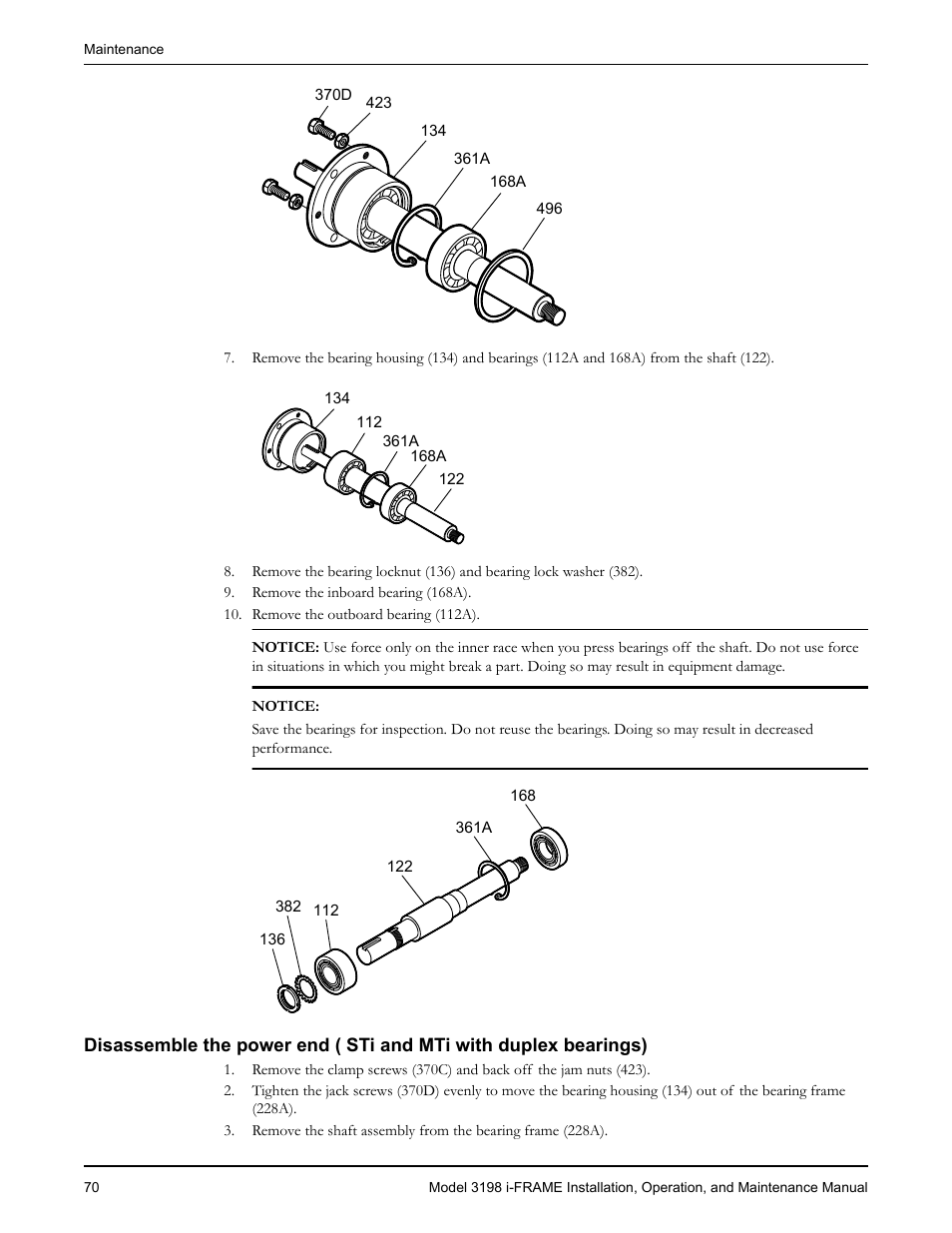 Goulds Pumps 3198 i-FRAME - IOM User Manual | Page 72 / 126