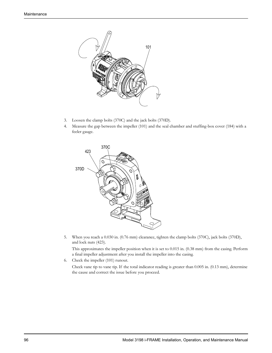 Goulds Pumps 3198 i-FRAME - IOM User Manual | Page 98 / 126