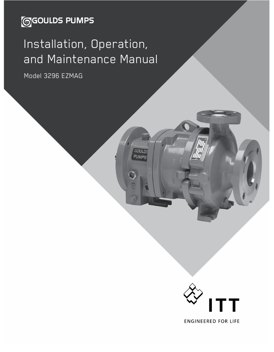 Goulds Pumps 3296 EZMAG - IOM User Manual | 96 pages