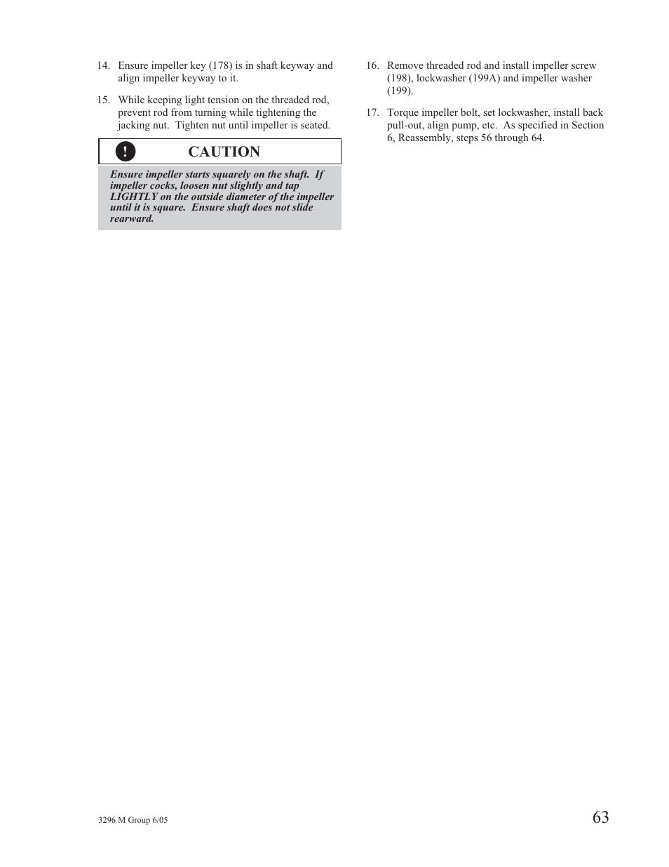 Caution | Goulds Pumps 3296M - IOM User Manual | Page 67 / 92