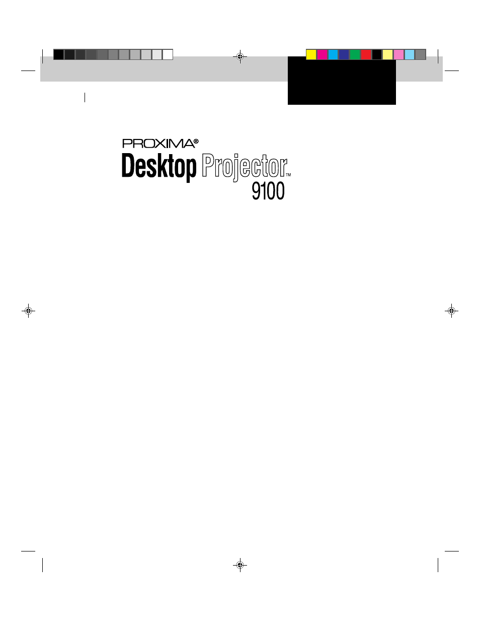 Ask Proxima 9100 User Manual | 103 pages