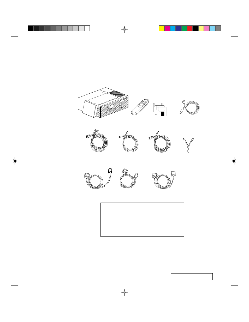 What’s in the box | Ask Proxima 9100 User Manual | Page 5 / 103