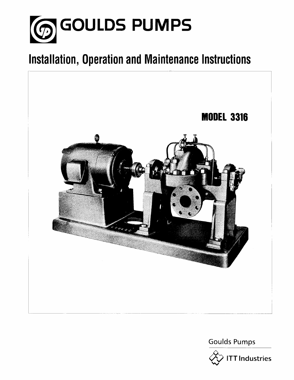 Goulds Pumps 3316 - IOM User Manual | 36 pages