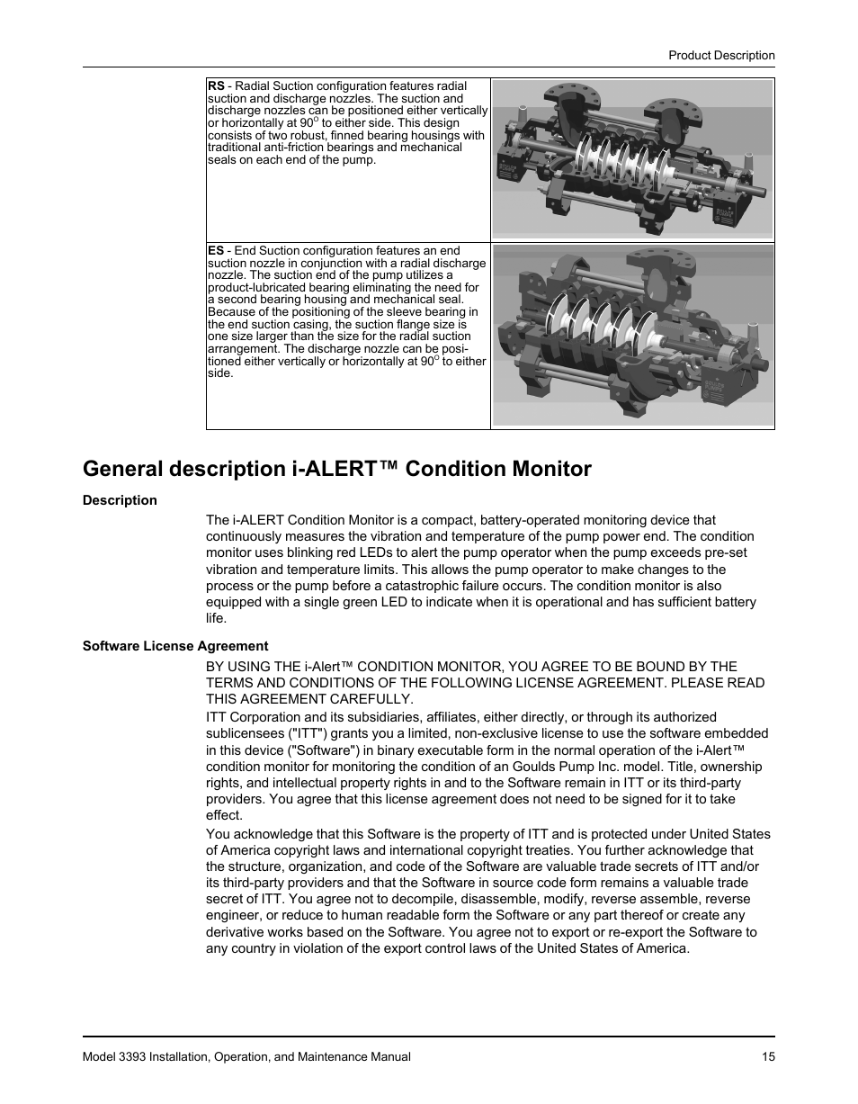 General description i-alert™ condition monitor | Goulds Pumps 3393 - IOM User Manual | Page 17 / 124