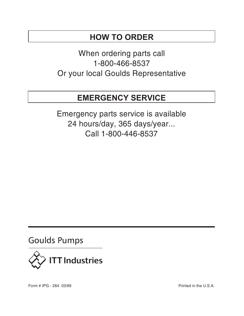 Goulds Pumps 3408 - IOM User Manual | Page 78 / 78