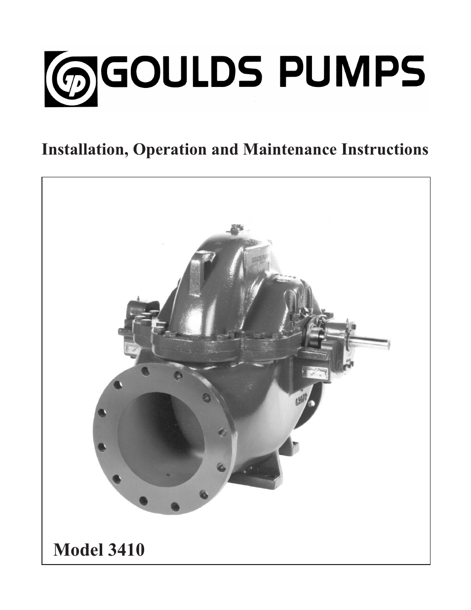 Goulds Pumps 3410 - IOM User Manual | 56 pages