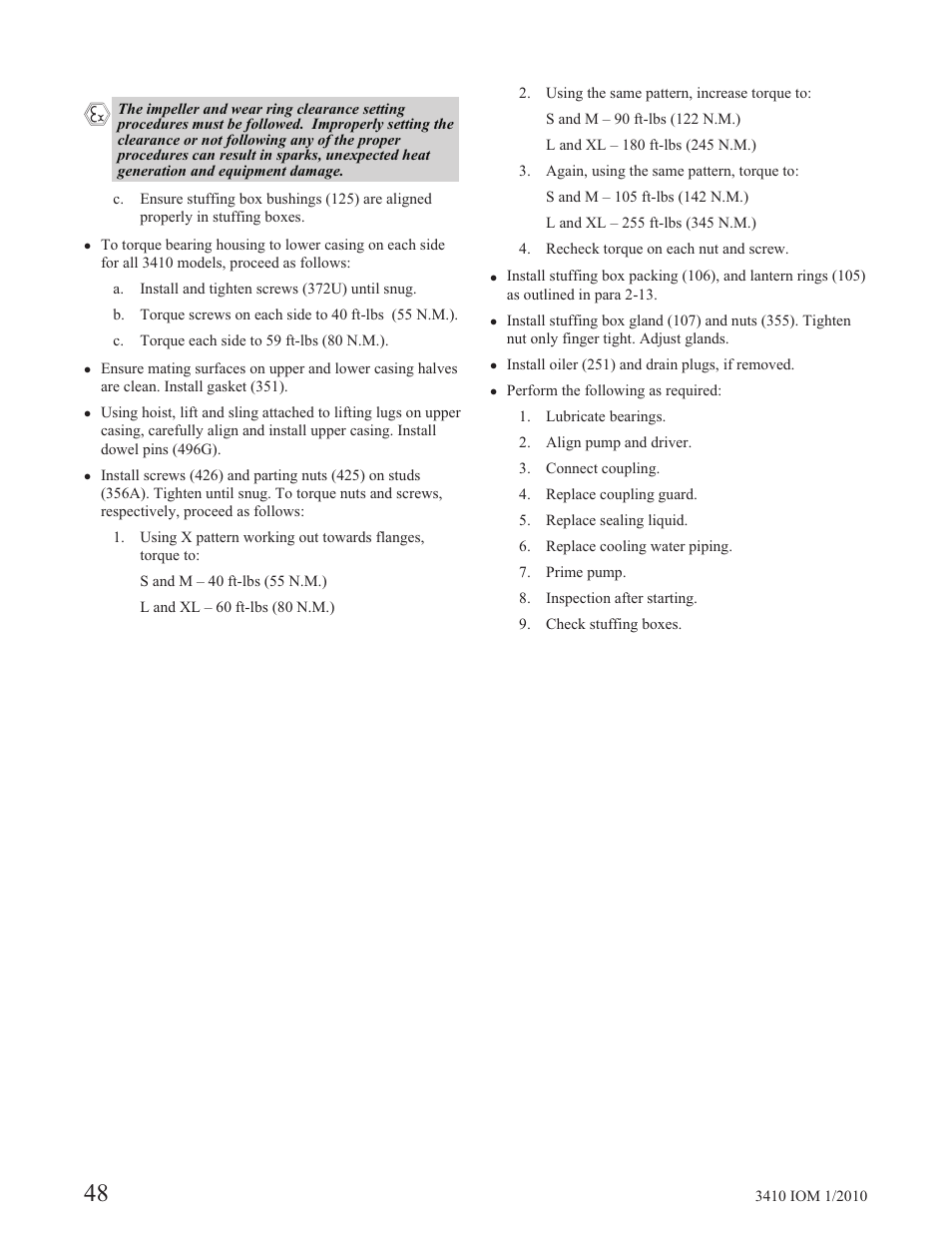 Goulds Pumps 3410 - IOM User Manual | Page 50 / 56