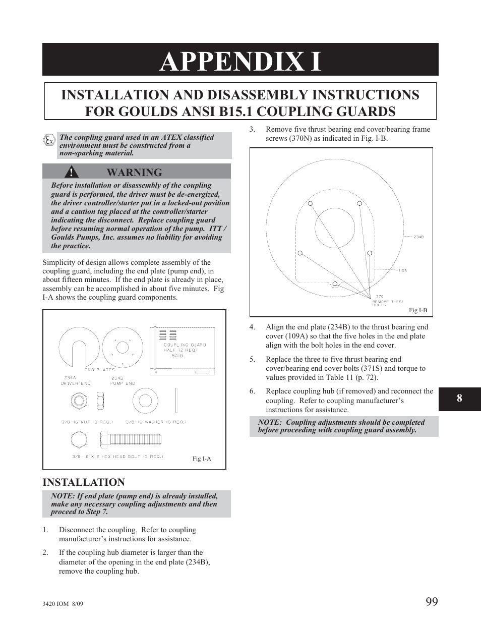 Appendix i | Goulds Pumps 3420 - IOM User Manual | Page 103 / 120