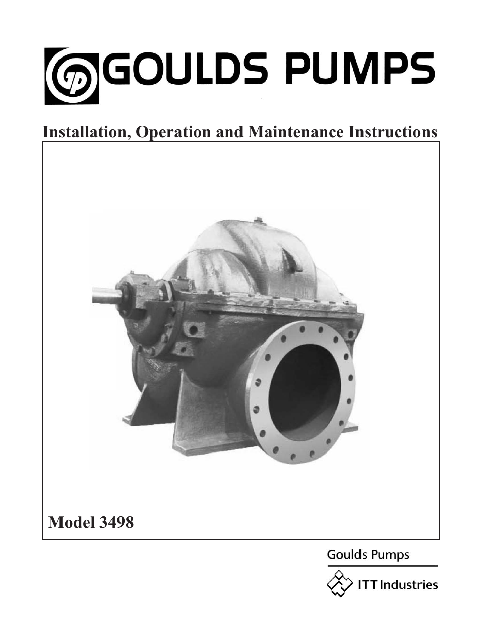 Goulds Pumps 3498 - IOM User Manual | 59 pages