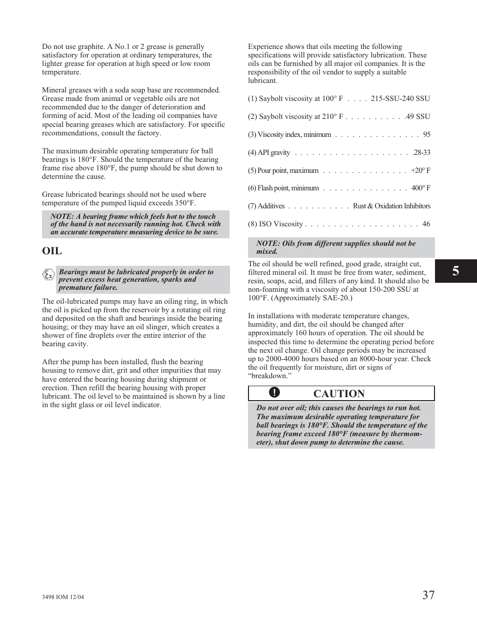 Caution | Goulds Pumps 3498 - IOM User Manual | Page 40 / 59