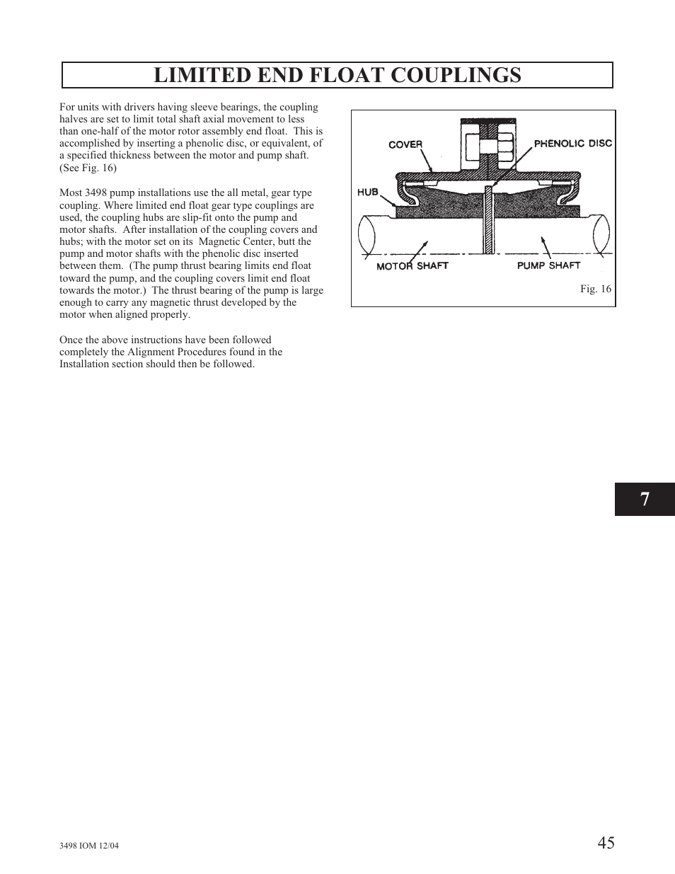 Limited end float couplings | Goulds Pumps 3498 - IOM User Manual | Page 48 / 59