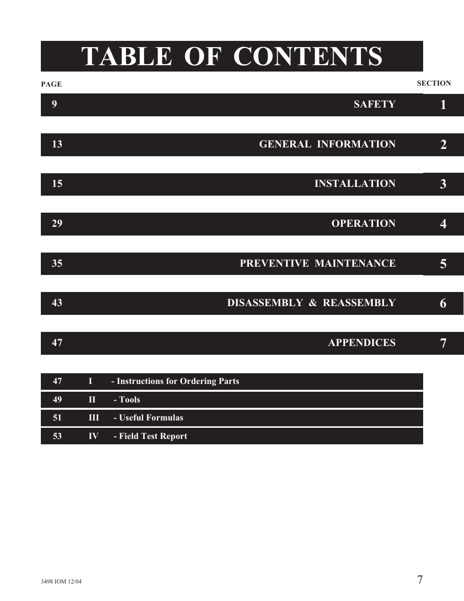 Goulds Pumps 3498 - IOM User Manual | Page 5 / 59