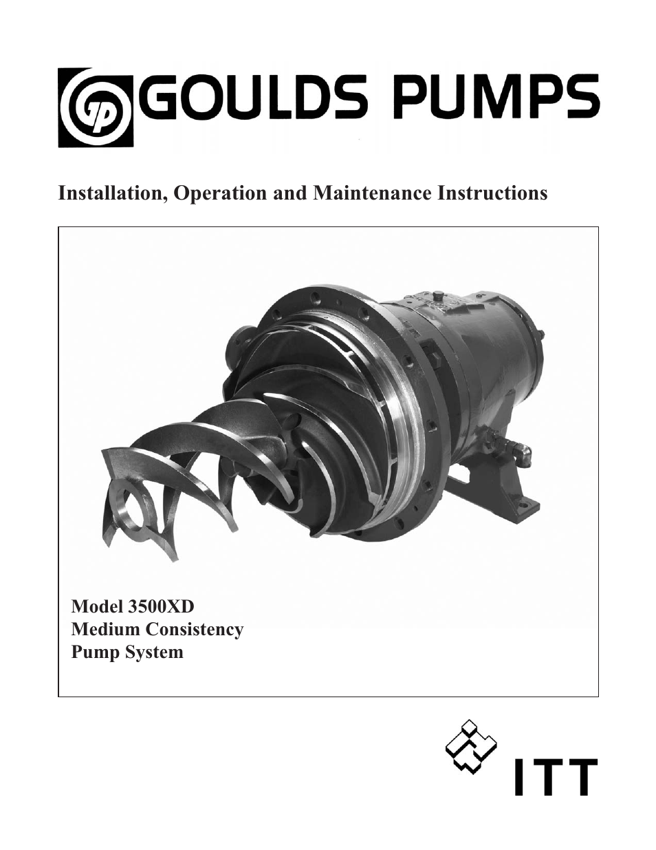 Goulds Pumps 3500XD - IOM User Manual | 44 pages