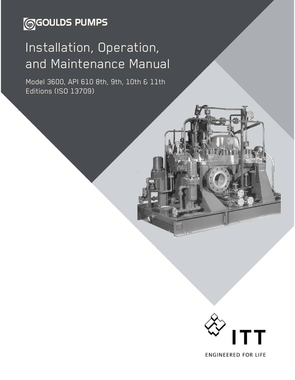 Goulds Pumps 3600 - IOM User Manual | 110 pages