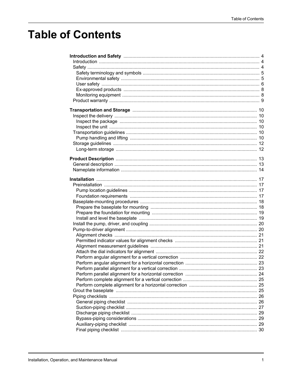 Goulds Pumps 3610 - IOM User Manual | Page 3 / 98