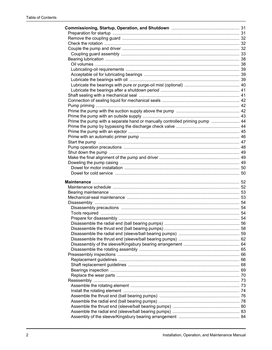 Goulds Pumps 3610 - IOM User Manual | Page 4 / 98