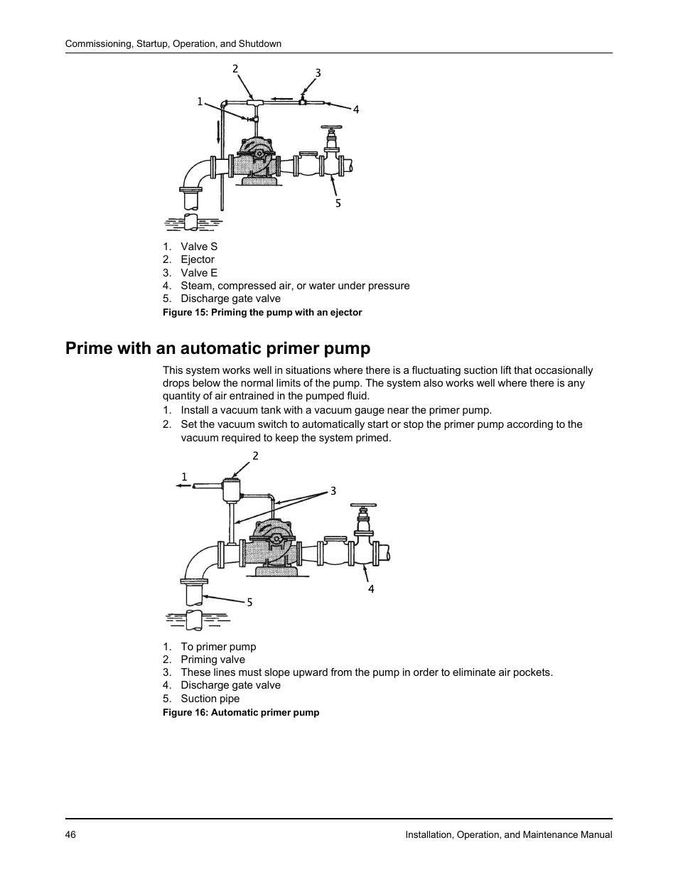 Prime with an automatic primer pump | Goulds Pumps 3610 - IOM User Manual | Page 48 / 98