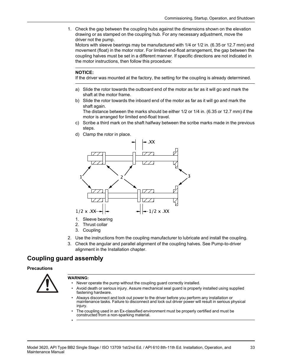 Coupling guard assembly | Goulds Pumps 3620 - IOM User Manual | Page 35 / 98