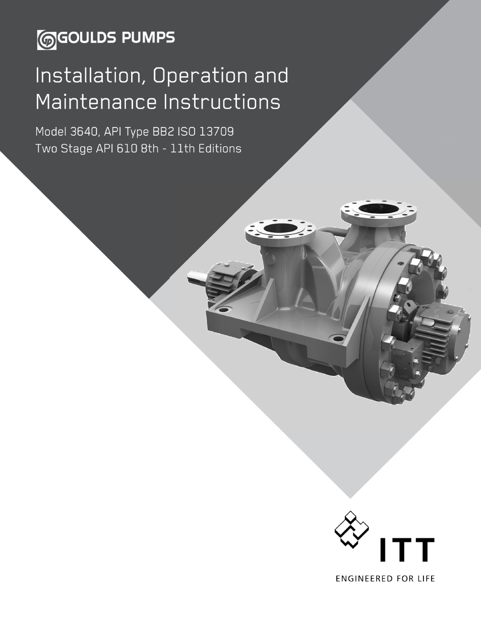 Goulds Pumps 3640 - IOM User Manual | 98 pages