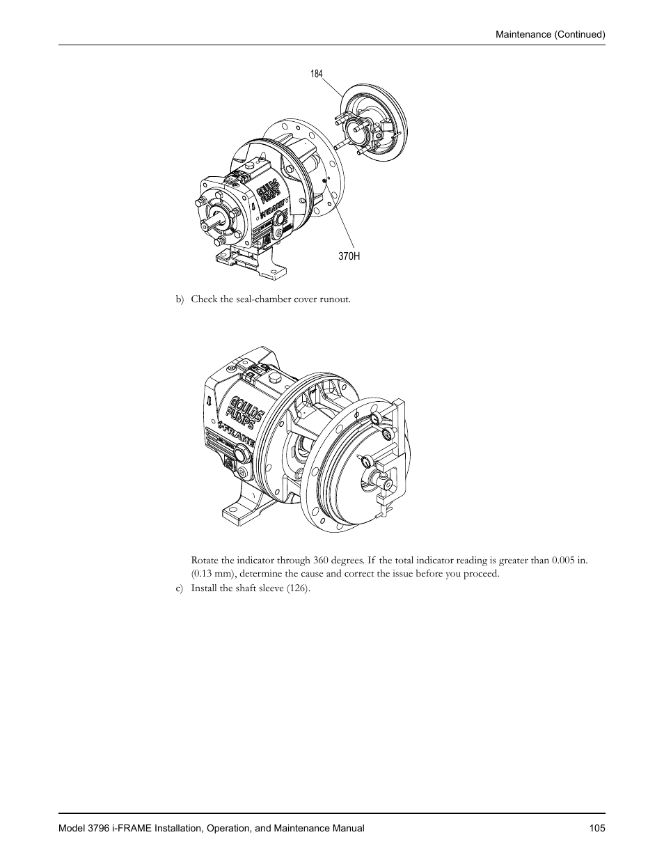 Goulds Pumps 3796 i-FRAME - IOM User Manual | Page 107 / 134