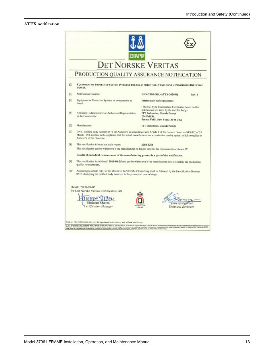 Goulds Pumps 3796 i-FRAME - IOM User Manual | Page 15 / 134