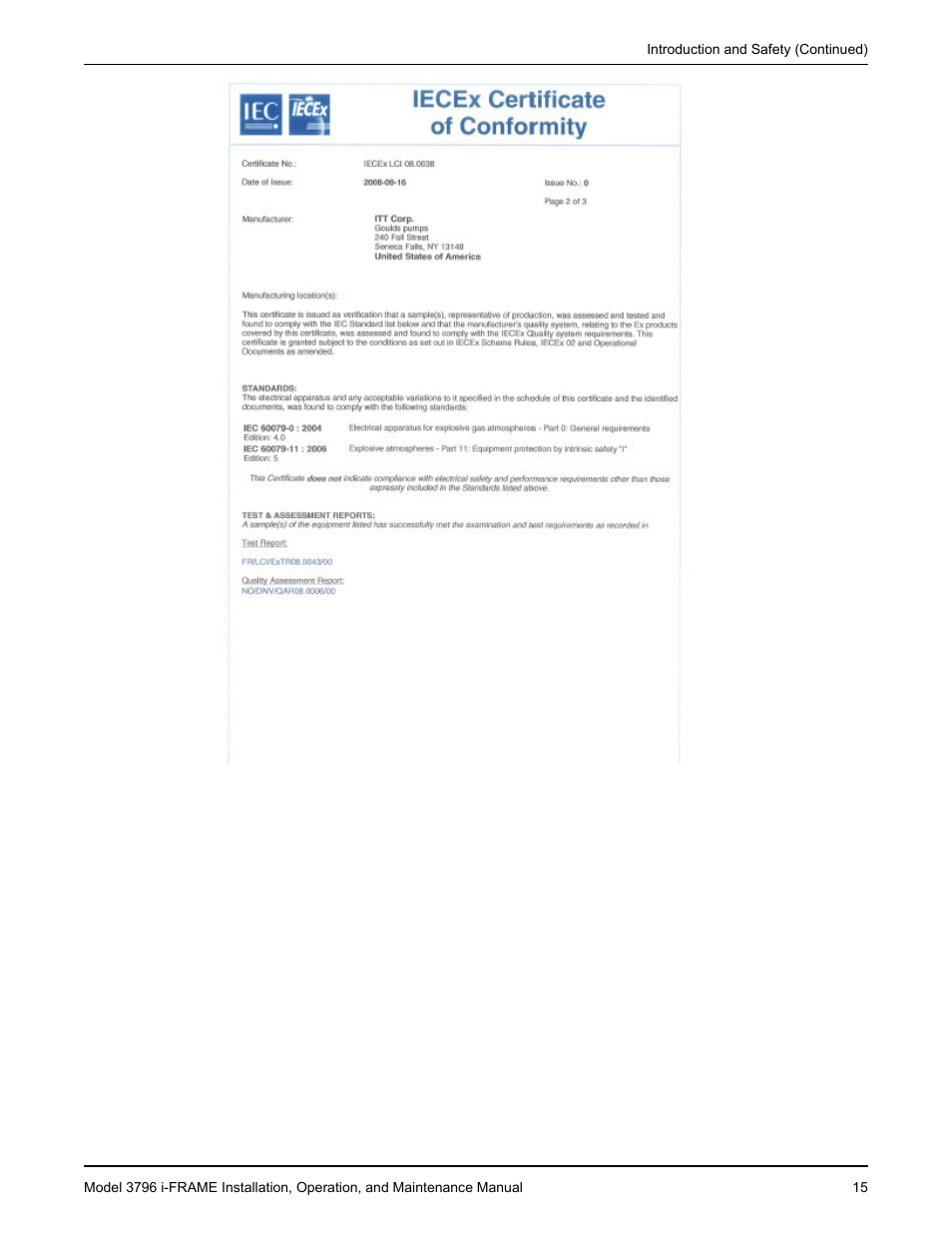 Goulds Pumps 3796 i-FRAME - IOM User Manual | Page 17 / 134