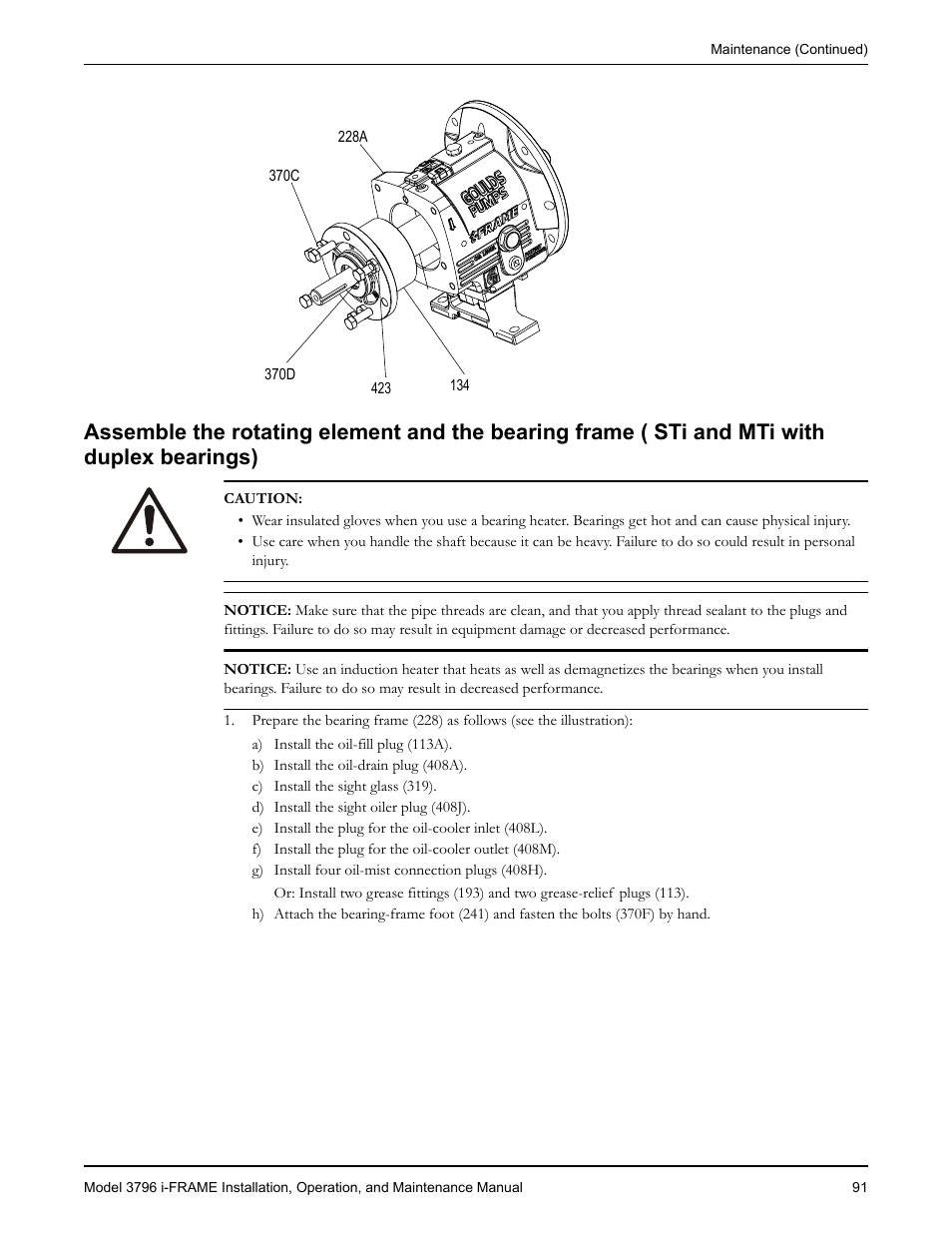 Goulds Pumps 3796 i-FRAME - IOM User Manual | Page 93 / 134