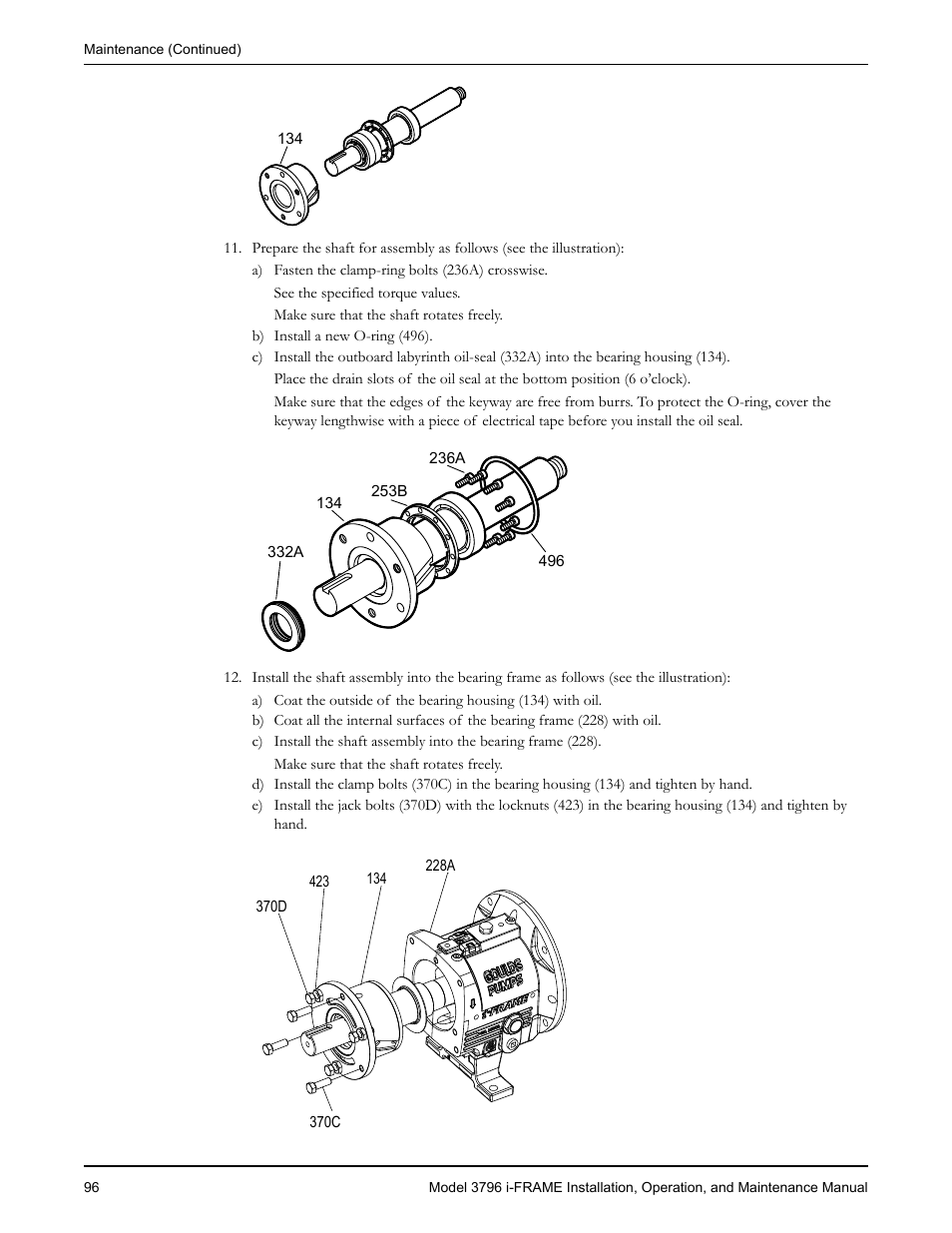 Goulds Pumps 3796 i-FRAME - IOM User Manual | Page 98 / 134