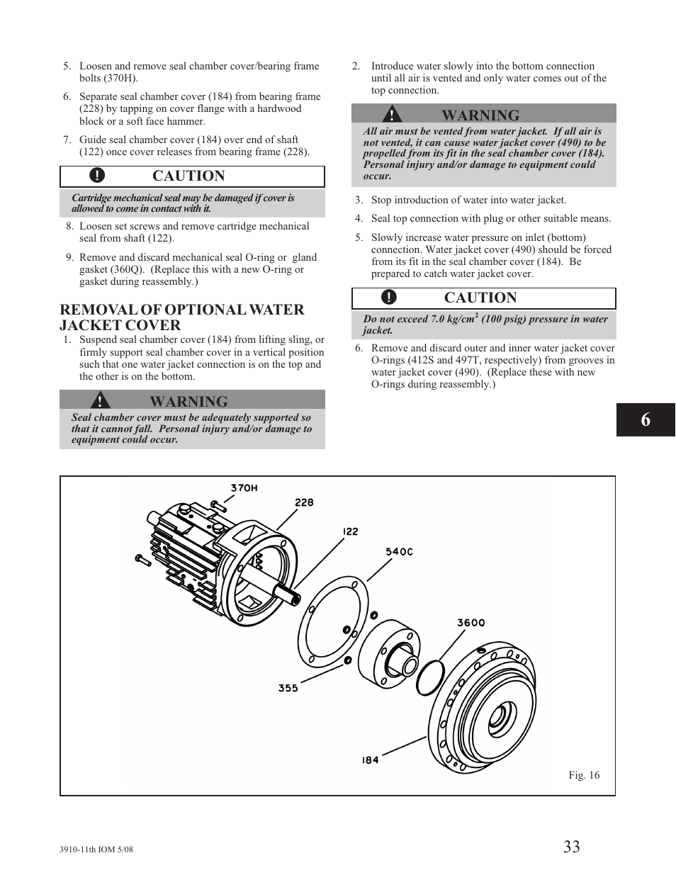Goulds Pumps 3910 11th ed. - IOM User Manual | Page 33 / 80
