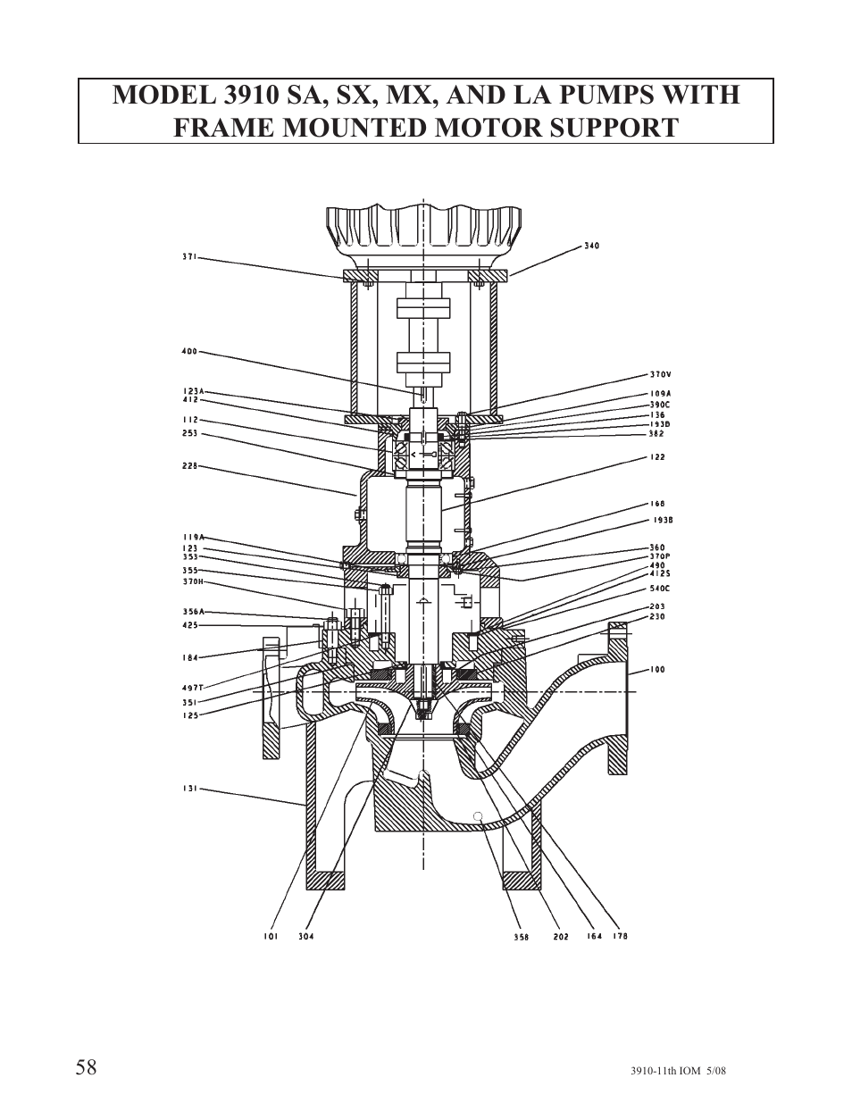 Goulds Pumps 3910 11th ed. - IOM User Manual | Page 58 / 80