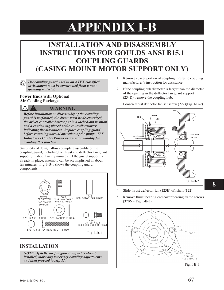 Appendix i-b | Goulds Pumps 3910 11th ed. - IOM User Manual | Page 67 / 80